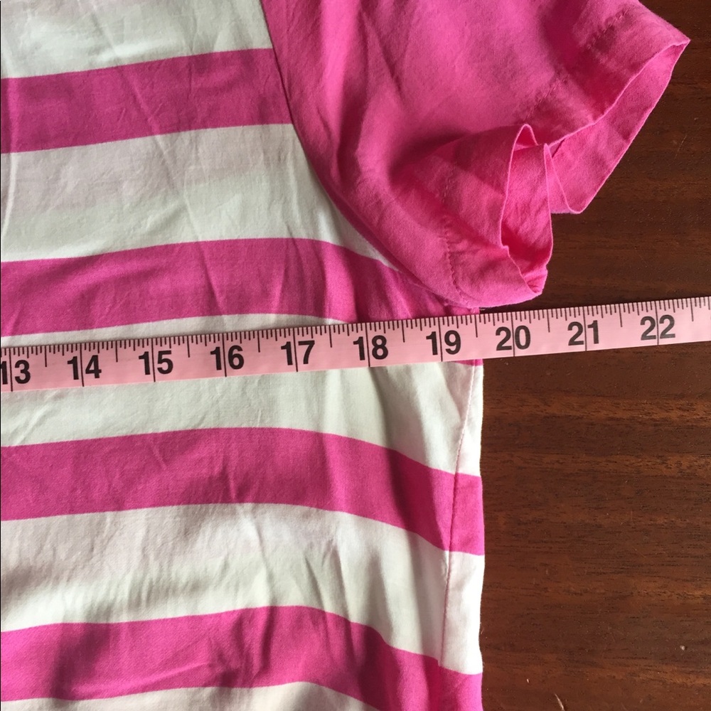 Banana Republic Pink/White Striped Flowy Top - Picture 4 of 7